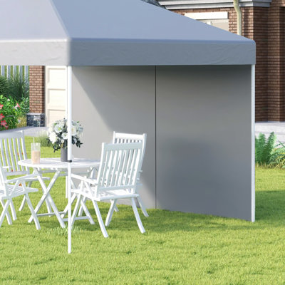 Bolesta Dakota Fields Grey Fabric Side Wall for Gazebo