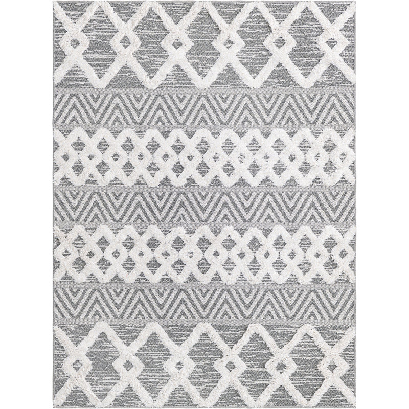 Archie-Jay Cotton Abstract Indoor Rug, Rectangle 2'3" x 3'