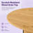 UNAROZ Extendable Oval Dining Table with 2-Tier Storage and Pedestal Base