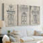 Doors of Valencia I - Toile tendue avec châssis sur mesure - 3 pièces-1815646560