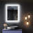 Black Frame Wall Mounted Backlit LED Bathroom Vanity Mirror-87748838-87772278