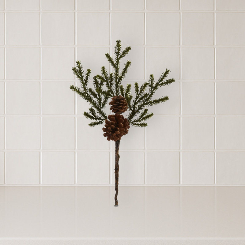 Pine and Pinecone Artificial Flower Set