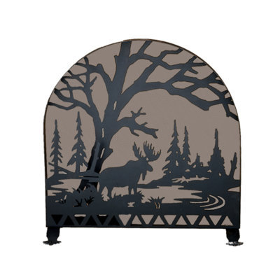 Jahier 1 Panel Steel Fireplace Screen