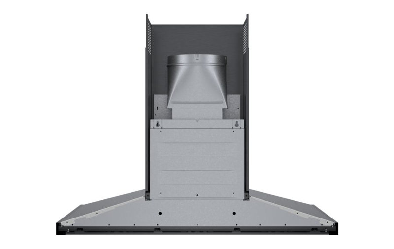 36" 800 Series 600 CFM Ducted Wall Mount Range Hood in Black Stainless Steel, 36"
