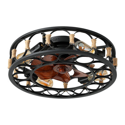 23" Ceiling Fan Branched Light With 4-Light LED Way day