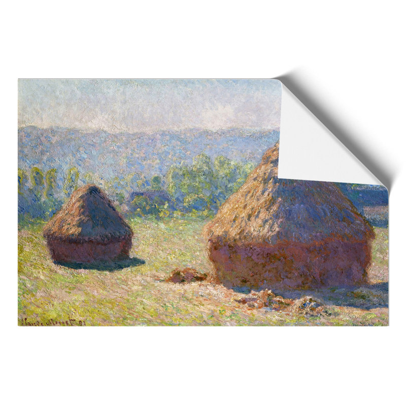 Haystacks by Claude Monet - Frameless Print, 30cm H x 42cm W x 0.1cm D