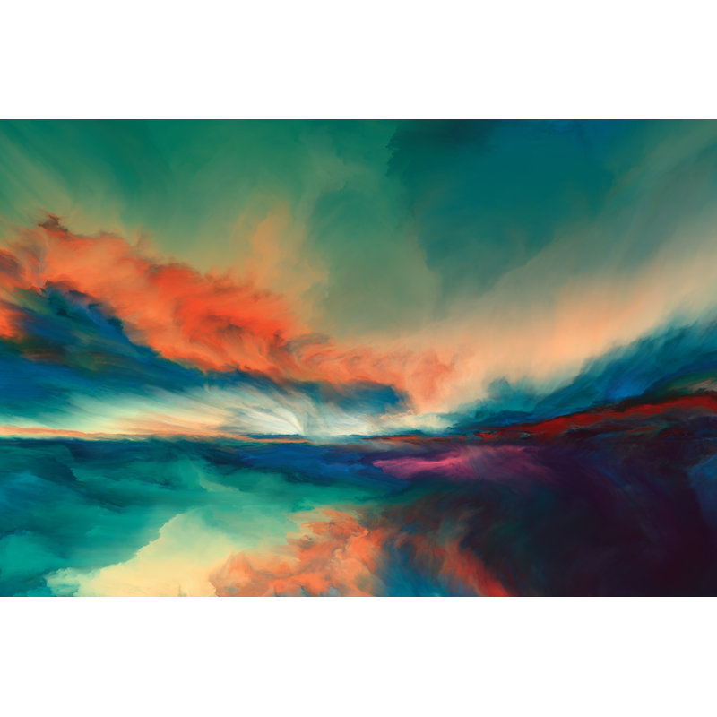 Horizon Painting - Wrapped Canvas Print, 61cm H x 91cm W x 3.8cm D