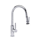 Industrial Prep Size Plp Pulldown Faucet - Lever Sprayer - Angled Spout