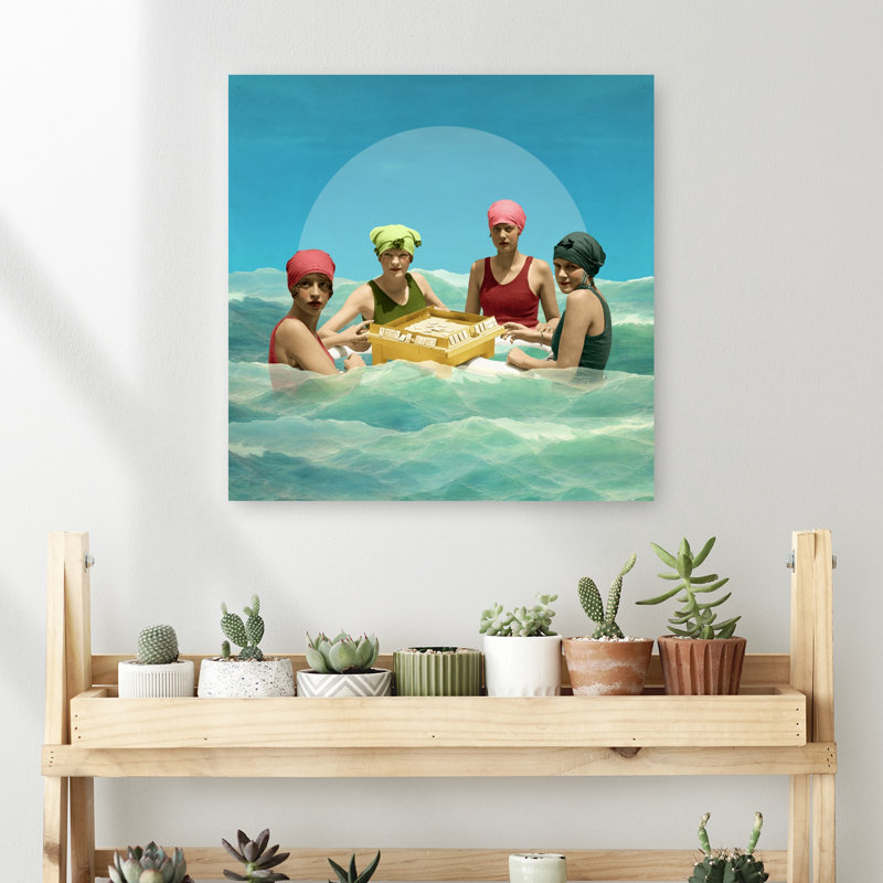 «Summer Beach Game Playful Retro», H 18 po x l 18 po