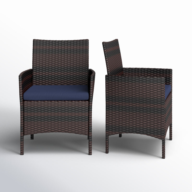 Chaise de patio avec coussin Argyri
