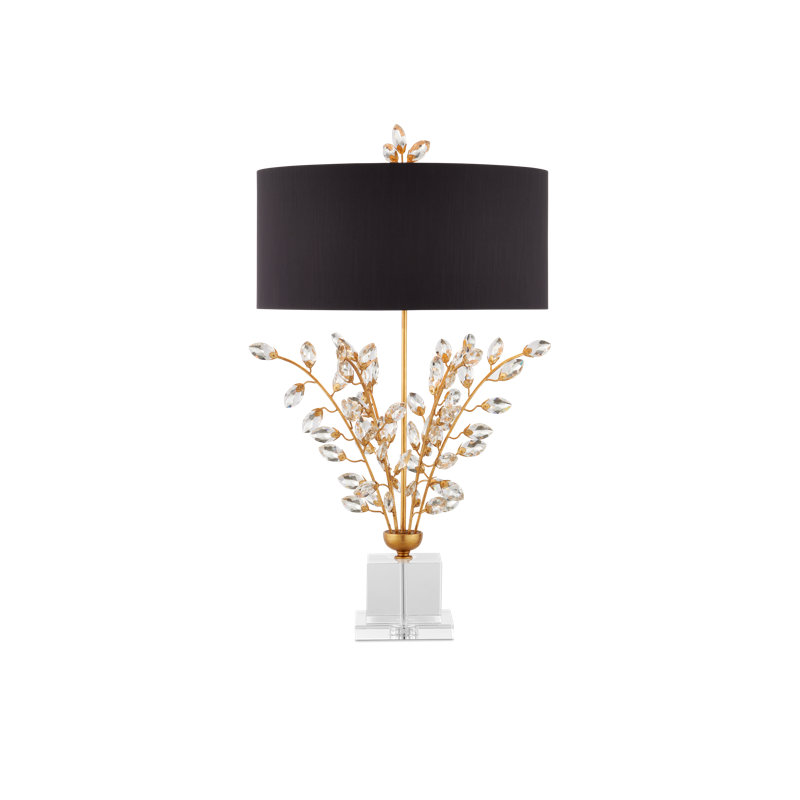 Lampe de table en cristal Forget-Me-Not 33,75 po