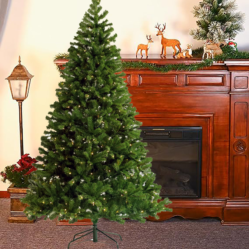 Sapin de Noël artificiel éclairé 6 pi Douglas - support inclus