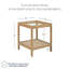 Table de bout en verre avec rangement-1428963002