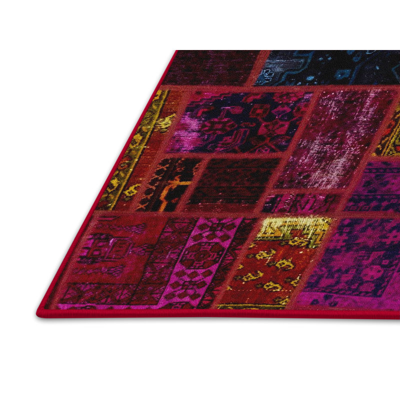 Tapis abstrait à motif abstrait moderne, Rectangle 7 pi x 10 pi