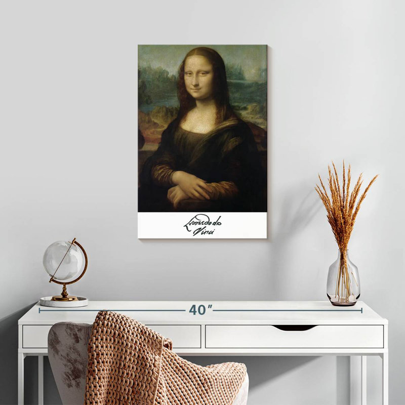 Affiche de l'exposition «Mona Lisa Da Vinci», H 24 po x l 16 po