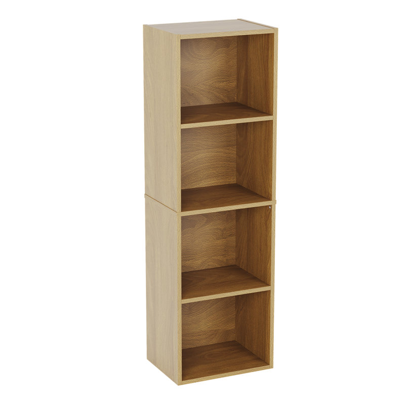 Gerardi 32cm W Standard Bookcase, Oak, 106 cm H x 32 cm W
