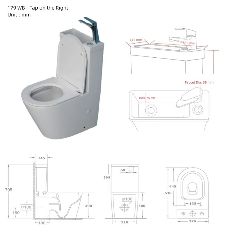 Durovin Bathrooms 3L LPF Round