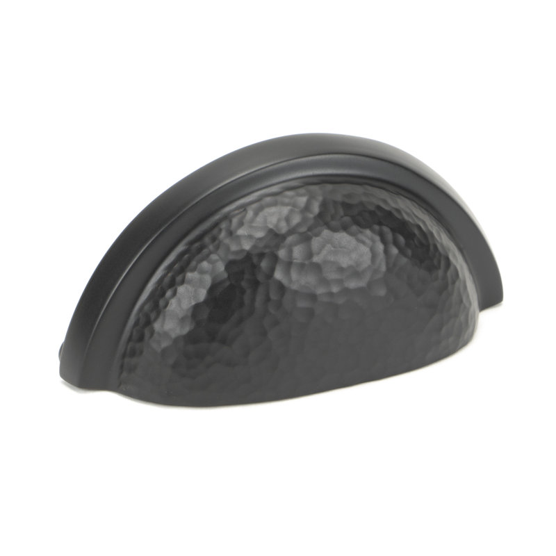 Hammered Regency 7.5 cm centre Cup Handle, Aged Bronze