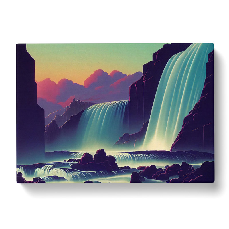 Modern Waterfall - Wrapped Canvas, 35cm H x 50cm W x 3cm D