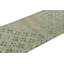 Vintage Turkish Runner Rug, Green & Red With Diamond Patterns – Rug & Kilim