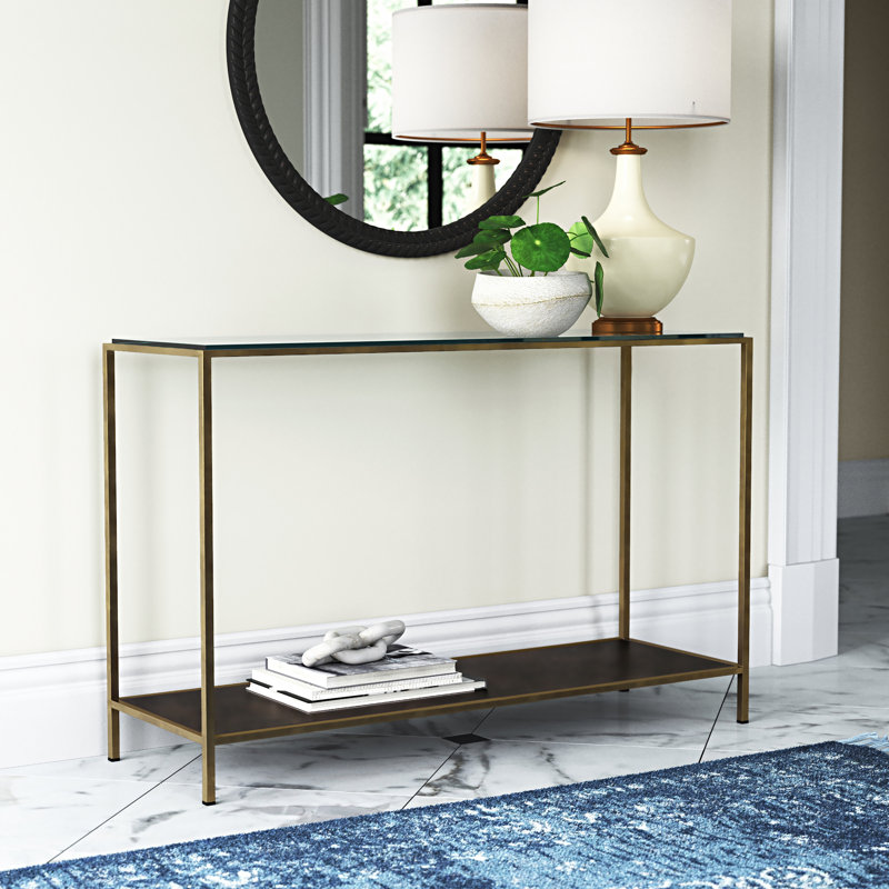 Kingston 48'' Glass Top Console Table