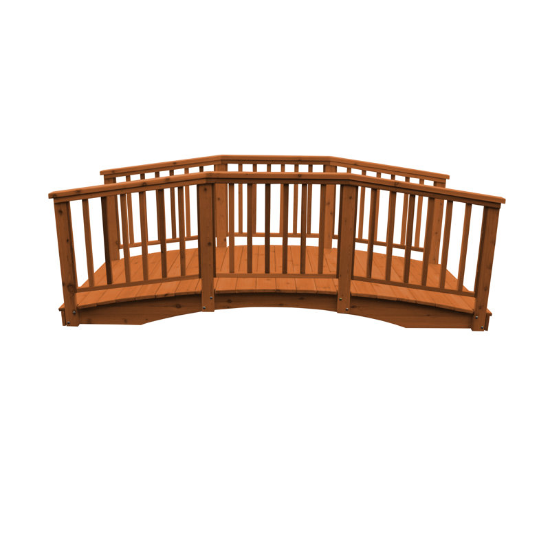 Pont-balustre Western Cedar 12 pi, Teinture cèdre