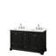 Ensemble de meuble-lavabo double autoportant 72 po avec plateau en quartz Deborah-98181804-98181805-98181806