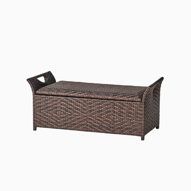 Banc de rangement en fer Auline