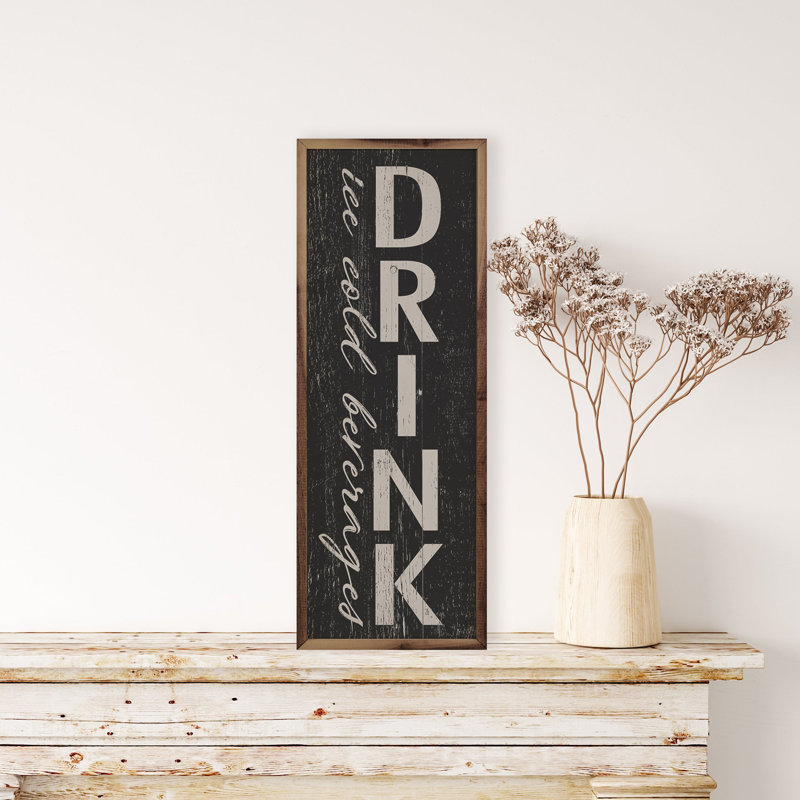 Ice Cold Beverages, H 48 po x l 16 po