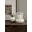 Trenza Twisted Marble Pillar Candle Holder