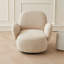 Chaise d'appoint moderne pivotante à 360 ° - Confort semblable à un nuage avec structure en métal robuste-525916426