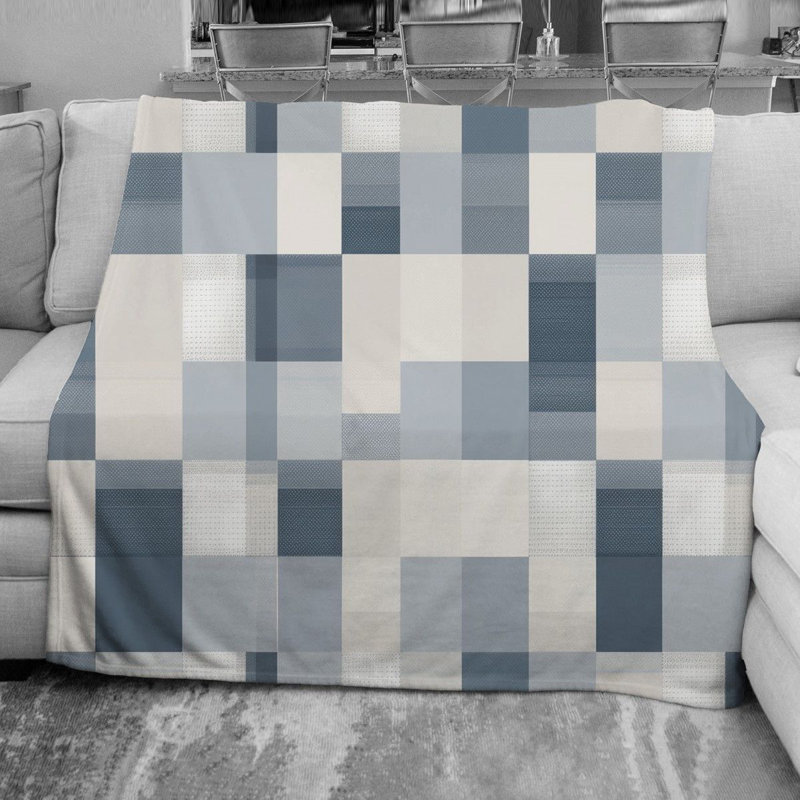 Checkered Fleece Blanket, Twin