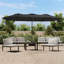 Anthracite Garden Parasol Polyester Powder Coated Iron Outdoor Patio Umbrella Shade