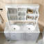 Armoire à miroir 55 pouces 2-en-1 à fixation murale-847697985