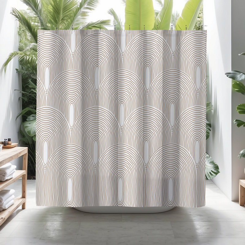 Coco Shower Curtain, Beige