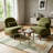 Modern Velvet Armless Accent Chair with Solid Wood Legs, Soft Cushioned Reading Chair-1294950825