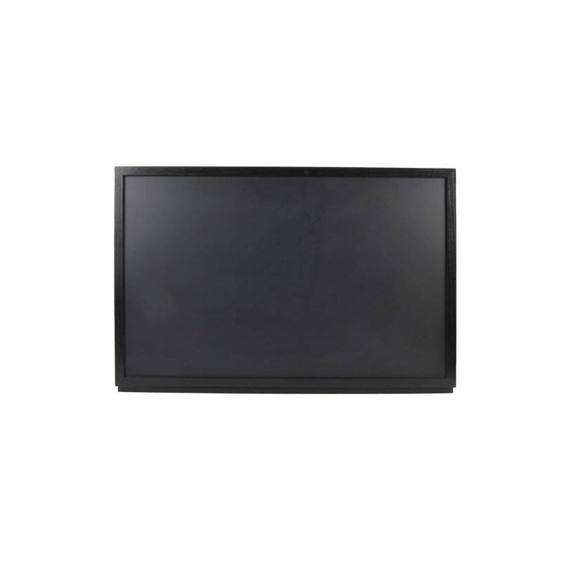 Black Magnetic Wall-Mounted Murphy Desk with Chalkboard Front