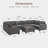 Anureet Modular U-Shaped Sectional with Storage Ottoman-378332568
