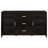 Nyler Cappuccino 3-Drawer Rectangular TV Console