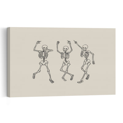 «Dancing Skeletons Party», impression d'art rétro rétro