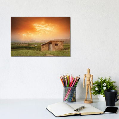 Orange Sky - Wrapped Canvas Print