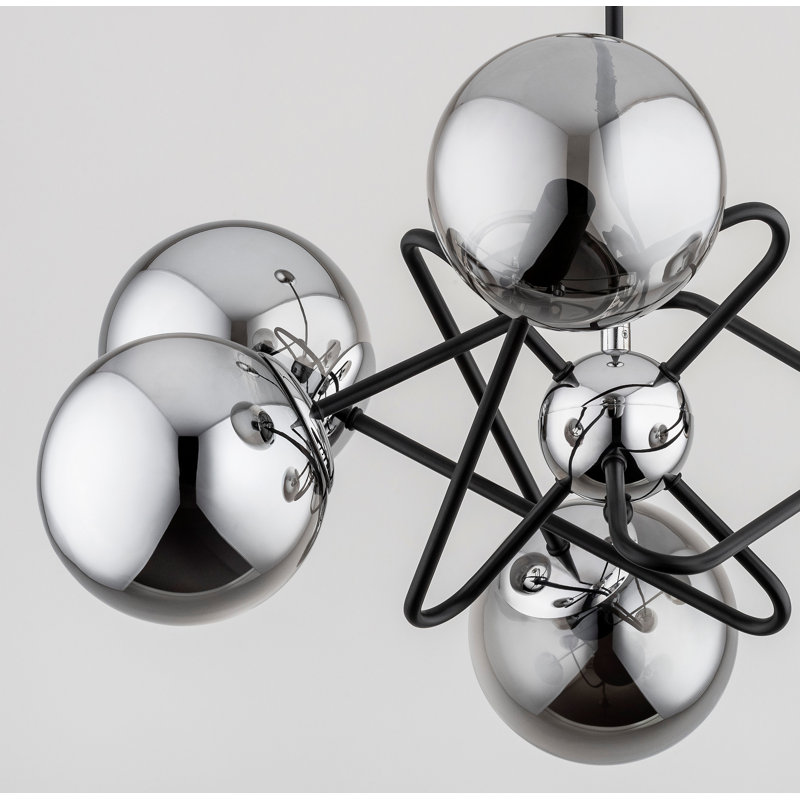 Savona 6 - Light Chandelier, Chrome, Chrome