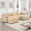 Canapé à assise profonde en U avec repose-pieds 3 places avec repose-pieds, canapé 3 places avec 2 repose-pieds mobiles, canapé modulaire surdimensionné avec tiroir de rangement sous chaque siège, chenille-2102509099-2102509109
