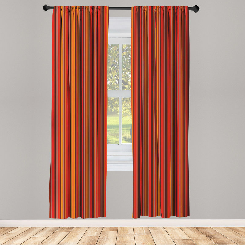 Geometric Semi-Sheer Rod Pocket Sliding Panel, 28" x 84"