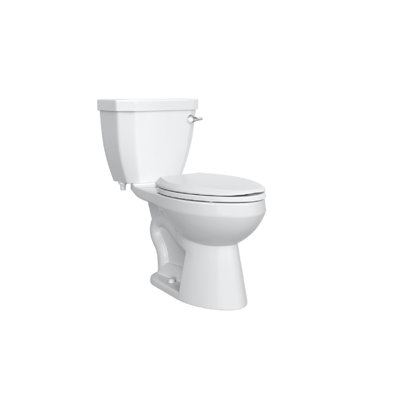 1.28 GPF (Water Efficient) Elongated Two-Piece Toilet (Seat Not Included) -  Proflo, PFCLC412HERWH