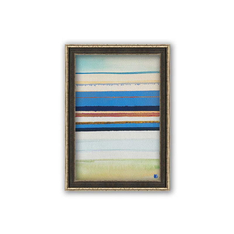 Boaters par JD Studio, Toile brune en plastique avec cadre simple, H 8 po x l 12 po, Pas de tapis