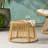 Inspired Outdoor Table - Brown With Cage Design Side Add A Chic Touch To Your Area