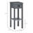 Practical 2-Tier Side Table with Drawer and Bottom Shelf, Perfect for Adding Storage and Style to Living or Bedroom Spaces.-1970257311