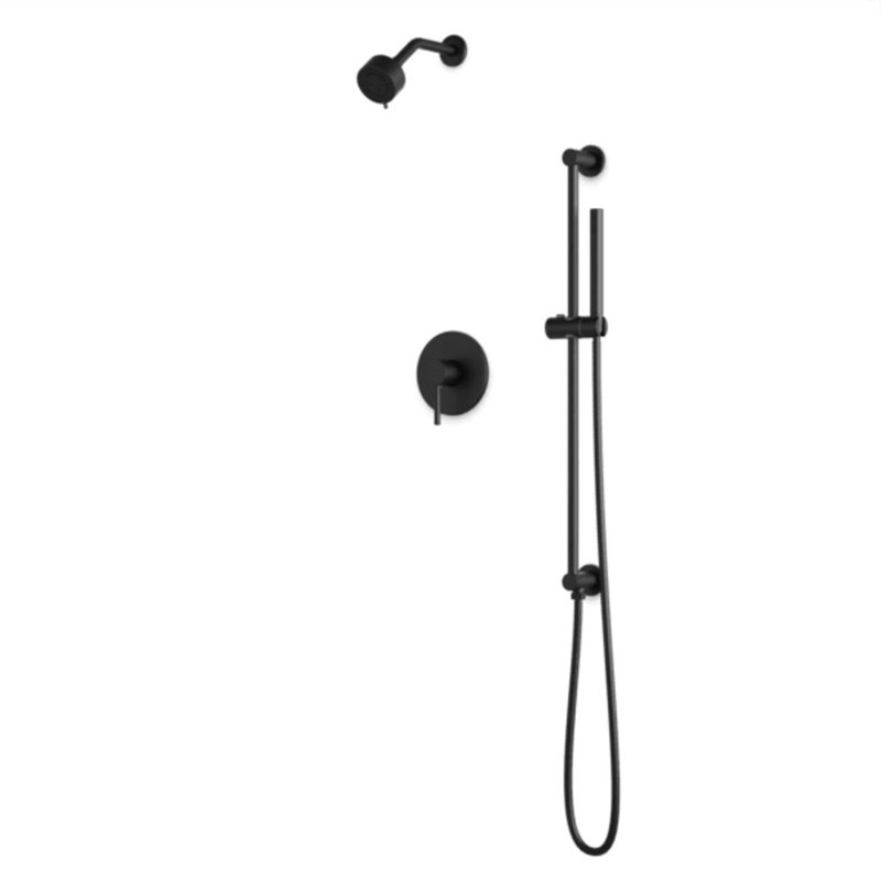 Complete Shower System, Matte Black
