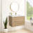 36'' Wall-mounted Single Bathroom Vanity With Engineered Stone Top